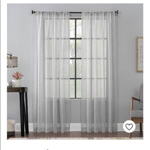 Scott Living Celeste Textured Linen Blend
Sheer Rod Pocket,1 Panel.Color:Silver